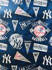 NY New York Yankees Vintage FABRIC  100% COTTON  FQ 18