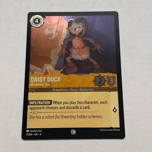 Daisy Duck 7/204 Disney Lorcana Ursula's Return Common Cold Foil Card NM - Imagen 1 de 2