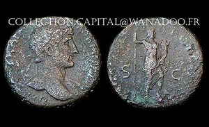 As Hadrien (117-138 Ap. J.C.) Rome. Janus debout. Bronze - Picture 1 of 1