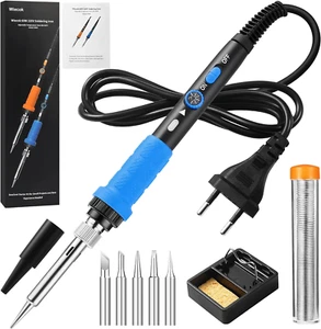 Saldatore a Stagno 60W Di Precisione Professionale Con Temperatura Regolabile - Foto 1 di 12