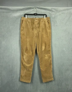 Polo Ralph Lauren Corduroy Pants Mens Large Khaki Classic Fit Drawstring Preppy - Picture 1 of 16