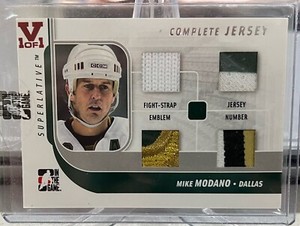 MIKE MODANO 2008 In The Game Complete Jersey Silver 0 of 9 VAULT 1V1