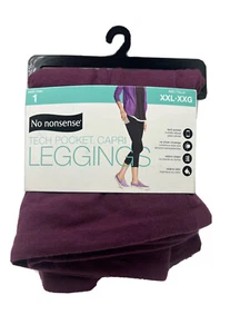 New Women's No Nonsense Cotton Lounge Pocket Capri Leggings XXL XXG Napa - Picture 1 of 11