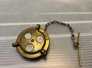 Velvac Brass Gas Fuel Cap Threaded 68G-3 Garage Find - Bild 1 von 6