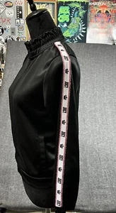 Juicy By Juicy Couture Girls XL (16) Black Pink Full Zip Mock Neck Track Jacket - Picture 1 of 16