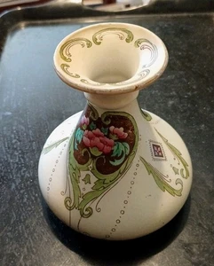 EARLY SHELLEY BULBOUS VASE, BLUSH. FOLIATE AND SWAGS, 779/8125, PERFECT. - Picture 1 of 6