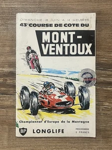 Offizielles Programm 43. Küstenrennen Mont-Ventoux 1967 Europameisterschaft Selten - Bild 1 von 9