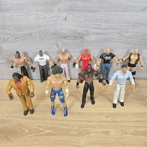 Lote de 10 figuras de la WWE Jakks 2003-2005 Carlito Aggression Boogeyman - Imagen 1 de 23