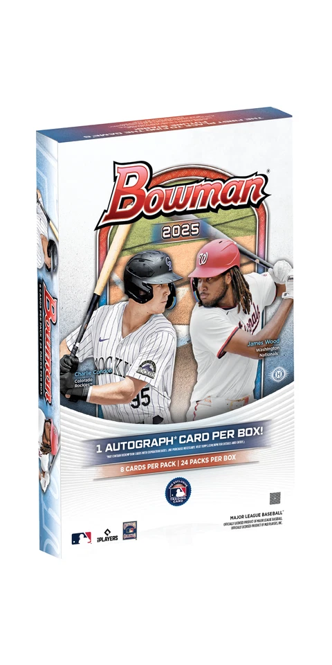MLB Topps 2025 Bowman Baseball Trading Card HOBBY Box 24 Packs