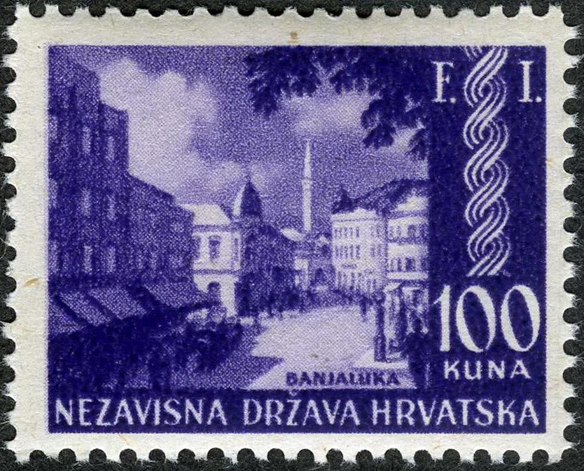 Croacia 1942 Banjaluka Philatelic Expo MNH (SC# 52) Foto 1 de 1