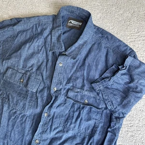 Men’s Mountain Khakis XL Short Sleeve Button Shirt Double Pocket Cotton - Picture 1 of 6