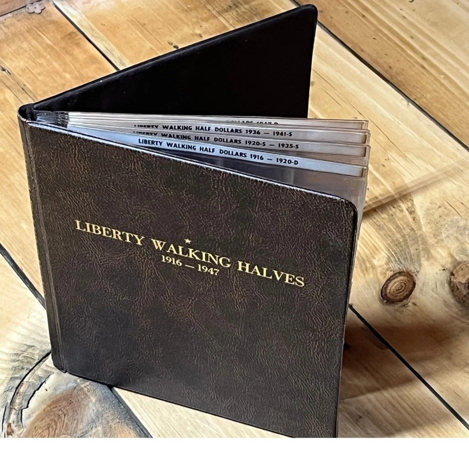 Liberty Walking Halves Coin Books. Clean. 1916-1947. no coins. Harco. rare? - Image 1 of 4