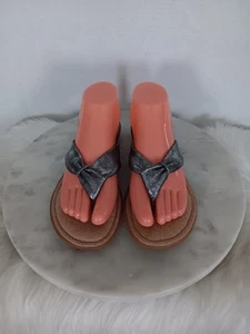 BOC Born Concept Damengröße 8 Zehentrenner-Flip-Flops Sandale Zehensteg zinnfarben - Bild 1 von 14
