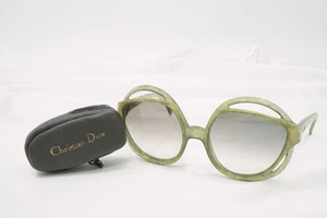 Christian Dior 2 piece Set Vintage Sunglasses Marble Frame Mini Pouch 2008k - Picture 1 of 10
