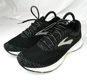 Brooks Revel 3 Shoes Mens Size 10 Black White Running Athletic Sneakers DNA Sole - Picture 1 of 9