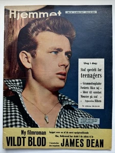 James Dean on Danish Magazine Cover “WILD BLOOD” 1957 Hjemmet (Rebel Without A.. - Picture 1 of 13