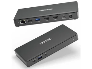 Plugable USB C Docking Station Dual Monitor 2 HDMI Ports, Laptop Charging, Dual - Picture 1 of 5
