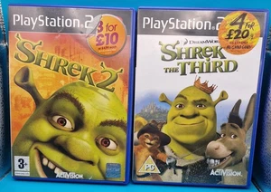 Shrek Bundle Sony PS2 Shrek 2 + Shrek The Third PAL komplett mit Anleitungen - Bild 1 von 3