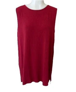 J.Jill Wearever Collection Damen Tanktop Magenta Lagenlook Gr. M Stretch Viskose - Bild 1 von 8