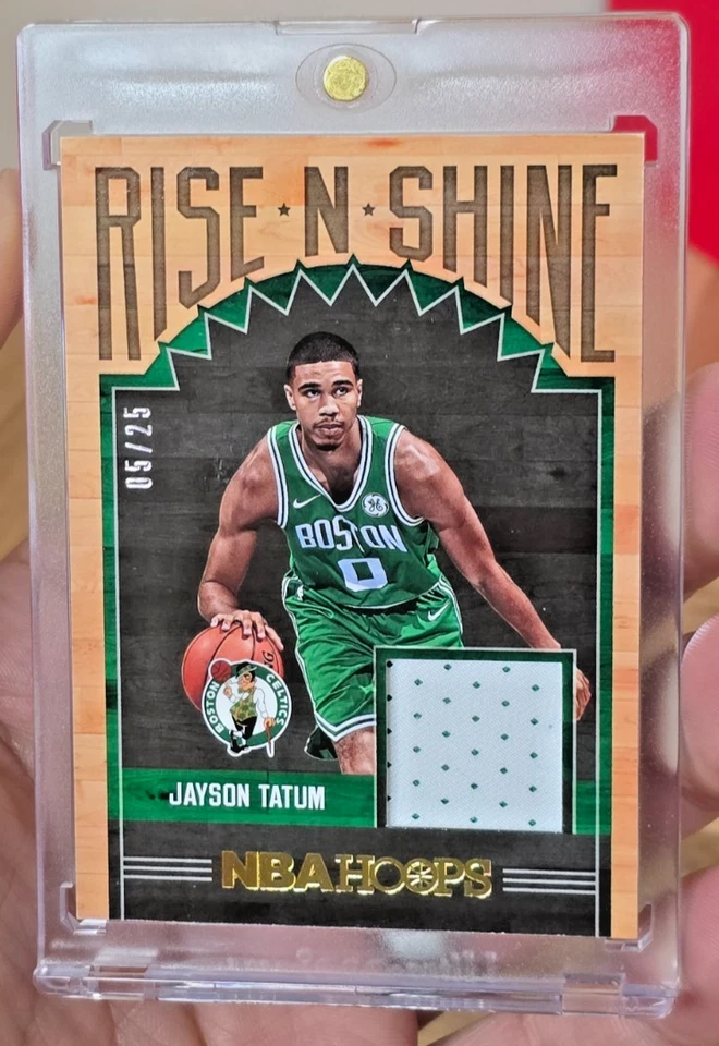 2017-18 Panini Hoops Jayson Tatum RS-JTM /25 Rookie Patch - Game Worn! - Image 1 of 3