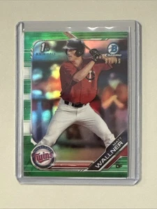 2019 Bowman Chrome Draft Matt Wallner Green Refractor /99 - Bild 1 von 2