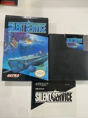 Silent Service for Nintendo NES Complete in Box with Manual - Image 1 of 3