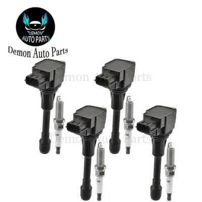 Bobina de encendido y bujía 4 un. para Nissan Altima 2007-2018 2.0L 2.5L L4 Foto 1 de 4