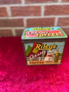 Vinatge Riley Cream Toffee Tin - Foto 1 di 7