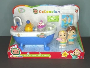 COCOMELON Vasca da Bagno Musicale Play Set Squirter JJ e TomTom Cambia Colore Canzoni - Foto 1 di 6