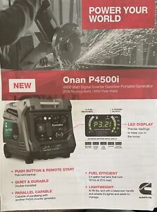 New Cummins Onan P4500i Inverter Generator, Part # A058U955