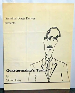 Germinal Stage Denver Program for Quartermaine's Terms Simon Gray Jan-Feb 1986 - Picture 1 of 3