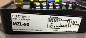 Used MZL-90, AC/DC Industries, Delay Timer 15 Min to 8 HR, with Blade Fuses - Picture 1 of 4