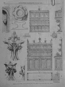 1879 PIERREFONDS CHATEAU VIOLET LE DUC 5 JOURNAUX ANCIENS - Foto 1 di 5