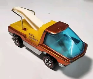 Hot Wheels Redline Heavyweights Orange w/White Interior Tow Truck 1/64 Diecast - Picture 1 of 12