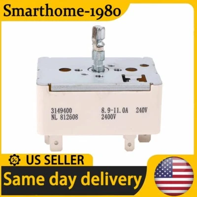 SMARTHOME-1980 For Whirlpool WP3149400 Range Infinite switch 3148954 AP3095444 PS11740785 US