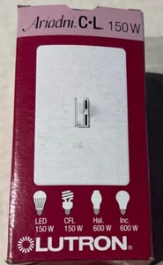 New Lutron AYCL-153P-IV Dimmer Wall Light Toggle Switch - Ivory - Picture 1 of 3