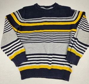 Gymboree Little Boys Size S (5-6) Cotton Pullover Sweater Blue Yellow Gray 2015 - Picture 1 of 5