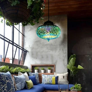 Fireworks Chandelier Lamp 3D Colorful Glass Ceiling Lights Living Room Pendant - Picture 1 of 12