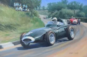 Impresión artística Vanwall Stirling Moss 1950 F1 Fórmula Uno Motor Deporte Coche de Carreras - Imagen 1 de 1