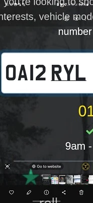 DARYL/DARRYL CHERISHED NUMBER PLATE READY TO PUT ON VEHICLE  - Image 1 of 4