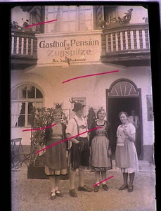 Garmisch-Partenkirchen Buchwieser Gasthof u. Pension zur Zugspitze Glasnegativ - Bild 1 von 7