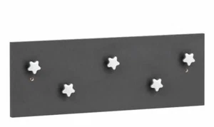 Wandpaneel / Hakenpaneel anthrazit B x H x T inkl. Haken ca. 56 x 19,5 x 4,5 cm - Bild 1 von 3