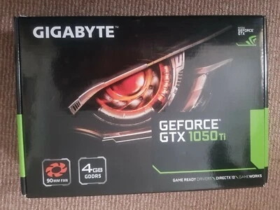 GIGABYTE GTX 1050TI 4GB GDDR5 Graphics Card (GVN105TOC4GD) - Image 1 of 2