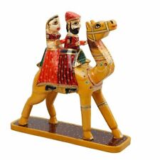 Traditional Style Wooden Decorative Hand Embossed & Painted Dhola Maru Handmade 