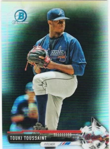TOUKI TOUSSAINT RC 2017 BOWMAN CHROME DRAFT REFRACTOR ROOKIE CARD # BDC-129 - Picture 1 of 2