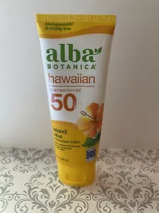 Alba Botanica Hawaiian Island Vibe Sunscreen Lotion SPF 50 3 oz - Picture 1 of 3