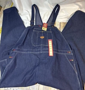 NEU Red Kap Denim Latzhose Herren Gr. 48x30 Neu mit Etikett - Bild 1 von 16