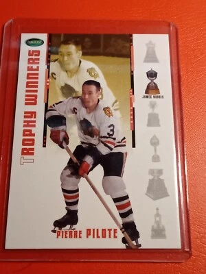 2003-04 Original Six Chicago Blackhawks Insert Trophy Winners Pierre Pilote C-13 - Image 1 of 2