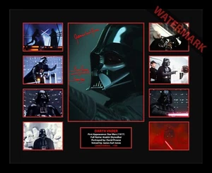 DARTH VADER STAR WARS IV EDITION OF 100 ONLY SIGNED FRAMED MEMORABILIA PROWSE - Picture 1 of 6