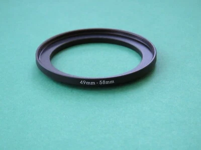 49mm-58mm 49-58 Stepping Step Up Male-Female Filter Ring Adapter 49mm-58mm  - Image 1 of 2
